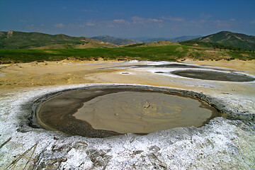 Image showing Mud volcanoes eruption