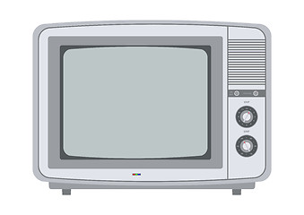 Image showing retro tv from the 1970s