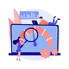 Image showing Benchmark testing abstract concept vector illustration.