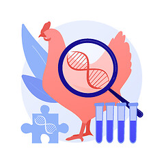 Image showing Genetically modified animals abstract concept vector illustration.