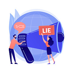 Image showing Post-truth abstract concept vector illustration.