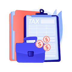 Image showing Corporate tax abstract concept vector illustration.