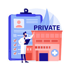 Image showing Private healthcare abstract concept vector illustration.