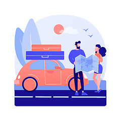 Image showing Road trip abstract concept vector illustration.