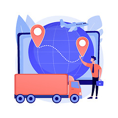 Image showing Business logistics abstract concept vector illustration.