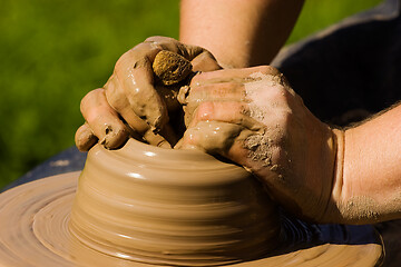 Image showing Potters hands