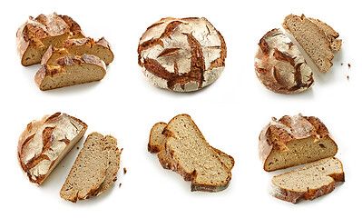 Image showing slices of freshly baked bread