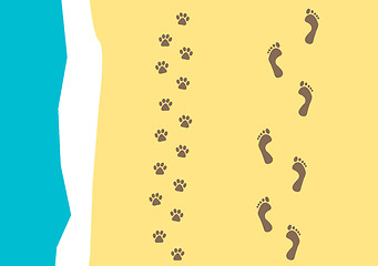 Image showing walking the dog pattern