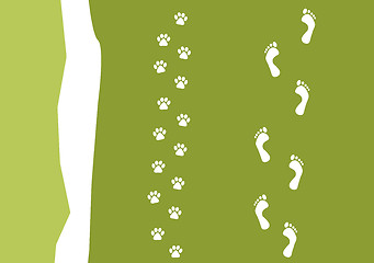 Image showing walking the dog pattern