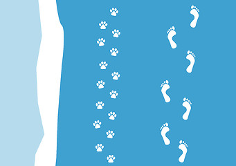 Image showing walking the dog pattern