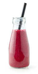 Image showing bottle of fresh smoothie