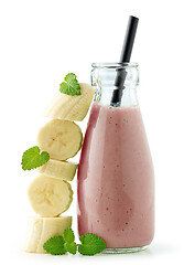 Image showing bottle of banana smoothie