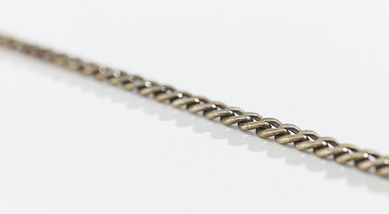 Image showing old silver chain 