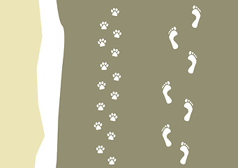 Image showing walking the dog pattern