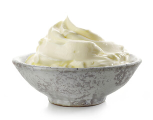 Image showing bowl of cream cheese