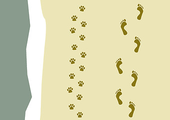 Image showing walking the dog pattern