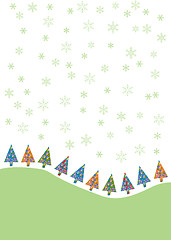 Image showing elegant stylized Christmas design