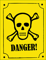 Image showing skull and crossbones danger sign