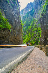 Image showing Summer canyon road in Romania