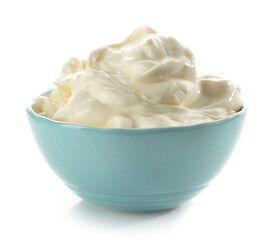 Image showing bowl of whipped mascarpone cheese cream