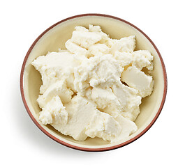 Image showing fresh homemade riccotta cheese