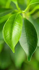 Image showing fresh green leaves