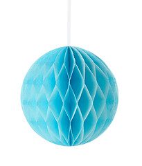 Image showing blue paper decor