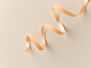 Image showing orange paper ribbon 