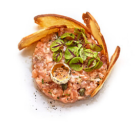 Image showing portion of salmon tartare