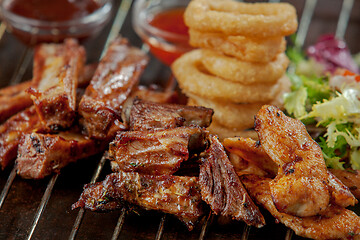 Image showing freshly grilled ribs