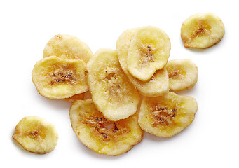 Image showing organic dried banana slices