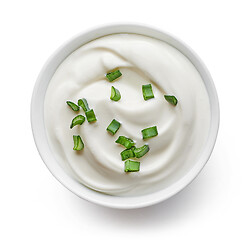 Image showing bowl of sour cream