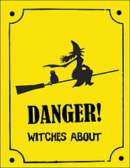 Image showing scary Halloween sign