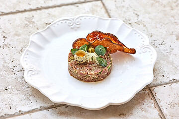 Image showing portion of tuna fish tartare