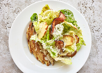 Image showing portion of cesar salad with chicken