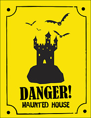 Image showing scary Halloween sign