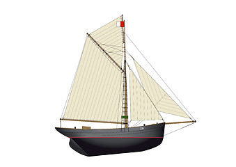 Image showing bristol pilot cutter yacht