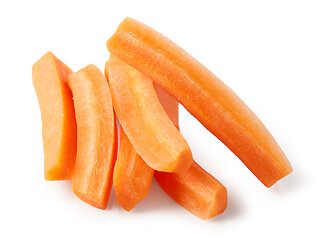 Image showing fresh raw carrot sticks