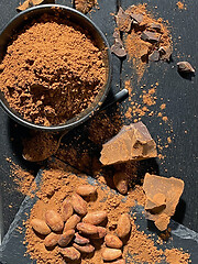 Image showing various cocoa products