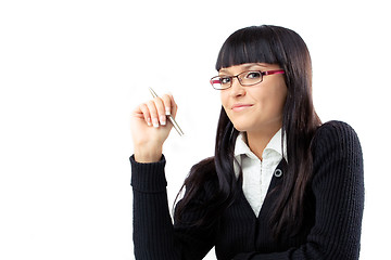 Image showing cheerful  businesswoman 