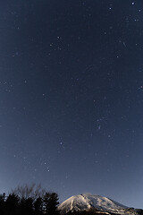 Image showing Mountain at night