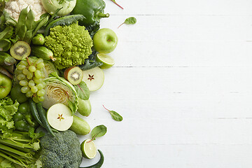 Image showing Healthy food dish on white background