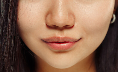 Image showing Korean young woman\'s close up portrait