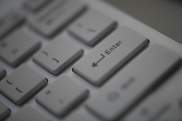 Image showing slim keyboard in dark night