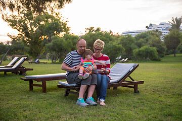 Image showing portrait of young happy family