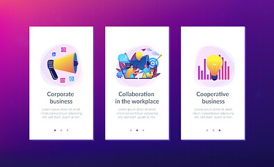 Image showing Collaboration app interface template.