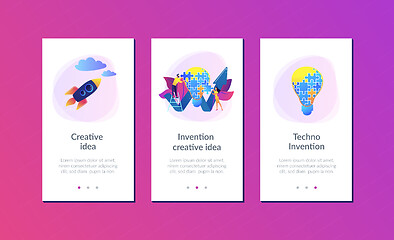 Image showing Creative idea app interface template.