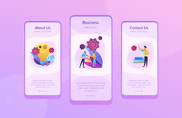 Image showing Business idea app interface template.