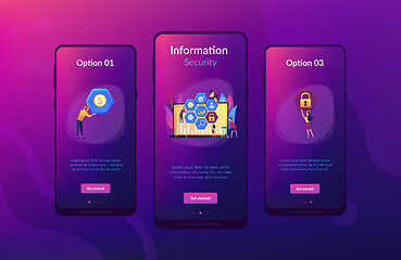 Image showing Cyber security management app interface template.