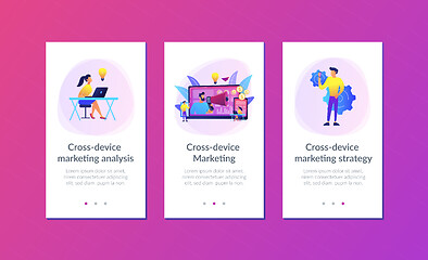 Image showing Cross-device marketing app interface template.